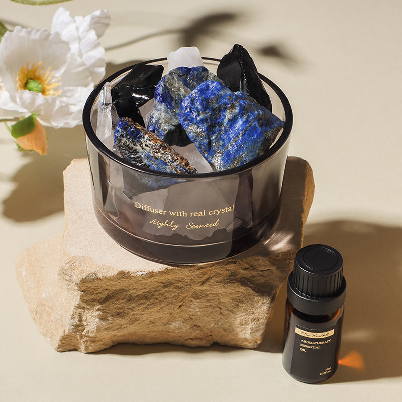 Lapis Lazuli Aromatherapy Crystal Diffuser for Wisdom