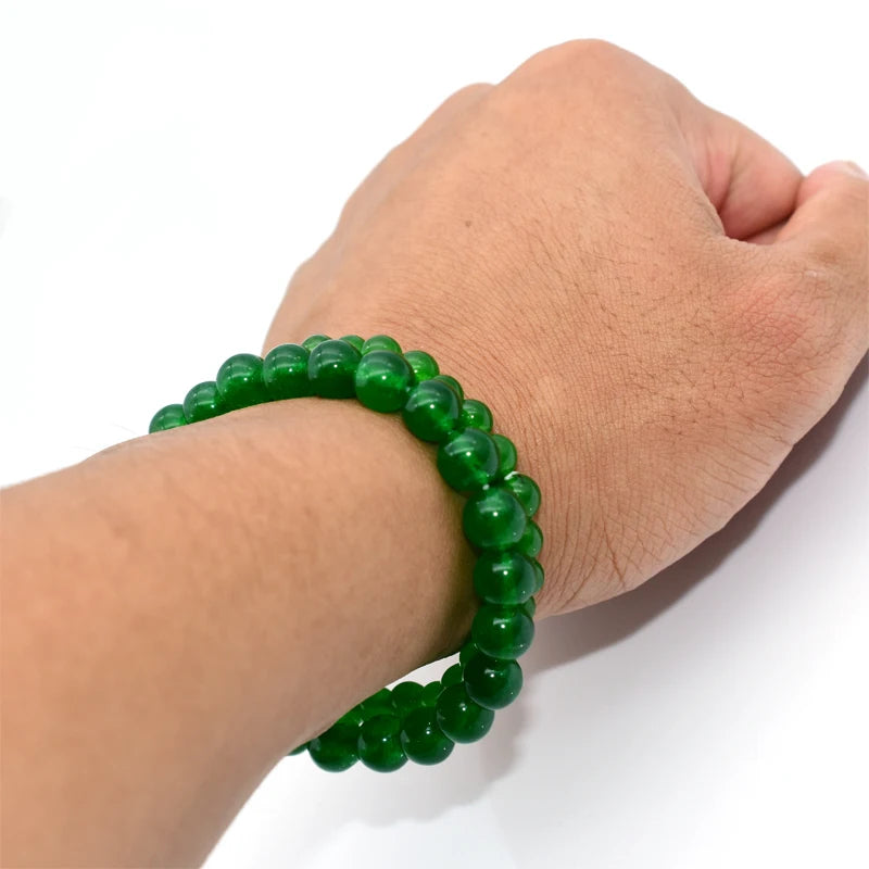 Green Jade Bracelet for Luck