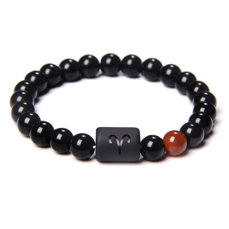 Zodiac Bracelet in Black Onyx