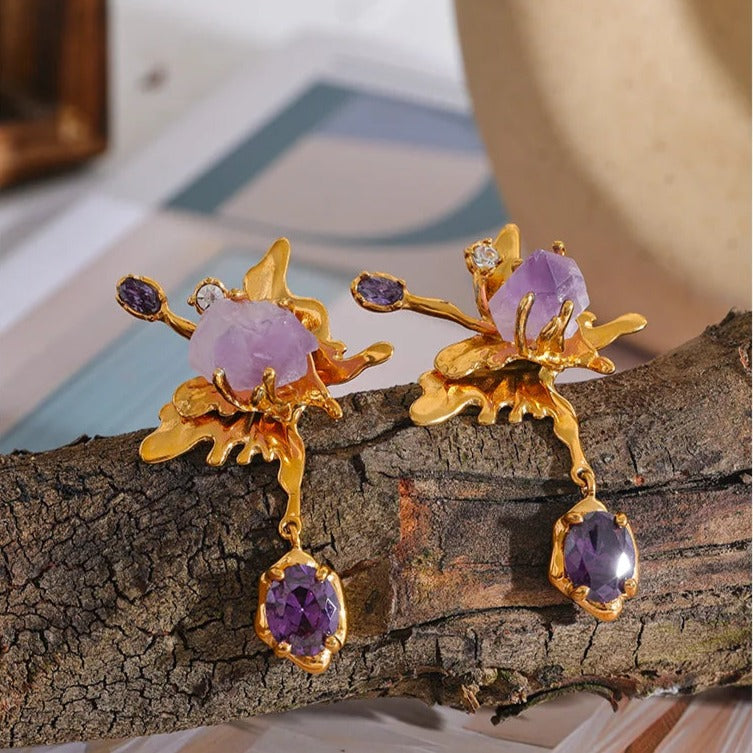 Amethyst Earrings for Peace and Wellbeing