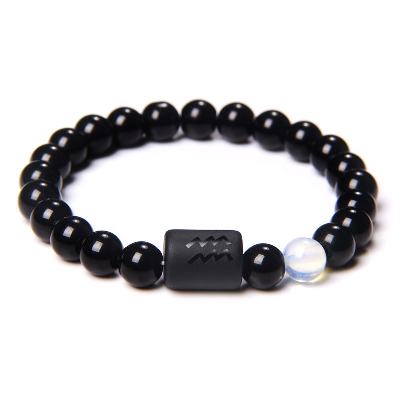 Zodiac Bracelet in Black Onyx