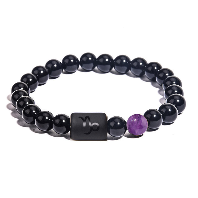 Zodiac Bracelet in Black Onyx