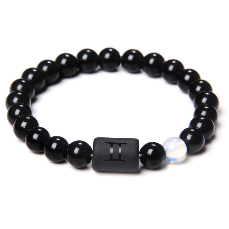 Zodiac Bracelet in Black Onyx