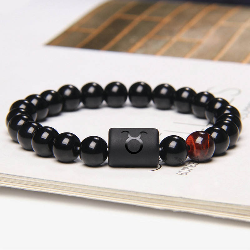 Zodiac Bracelet in Black Onyx