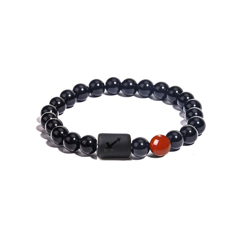 Zodiac Bracelet in Black Onyx