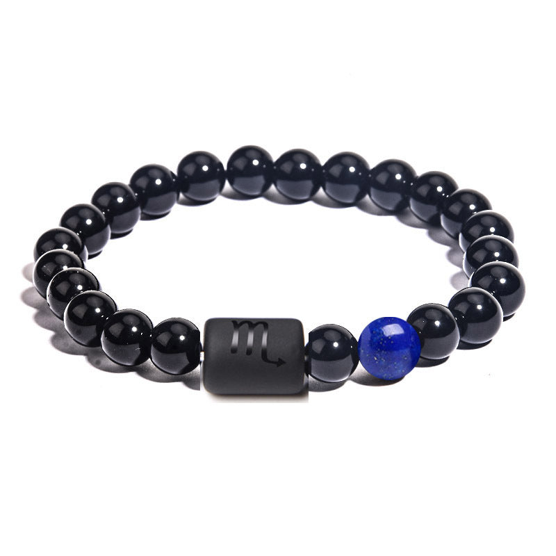 Zodiac Bracelet in Black Onyx